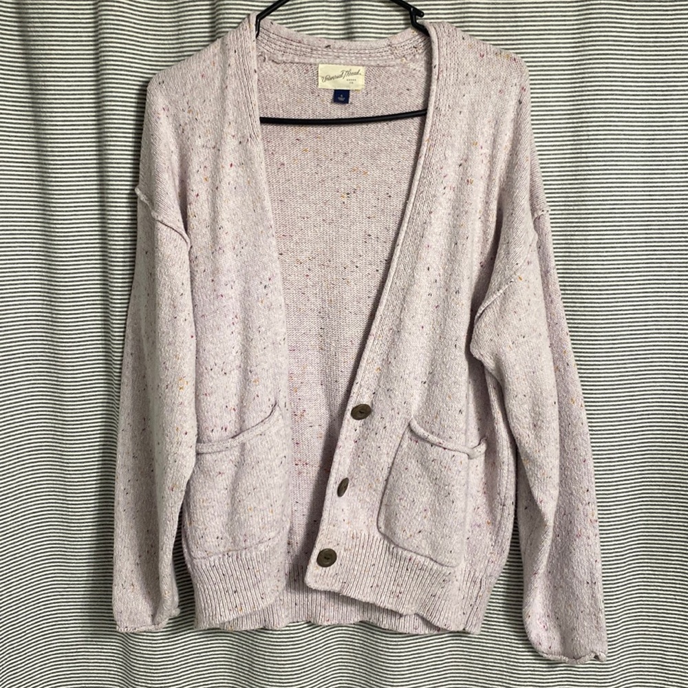 Universal Threads specked light purple cardigan